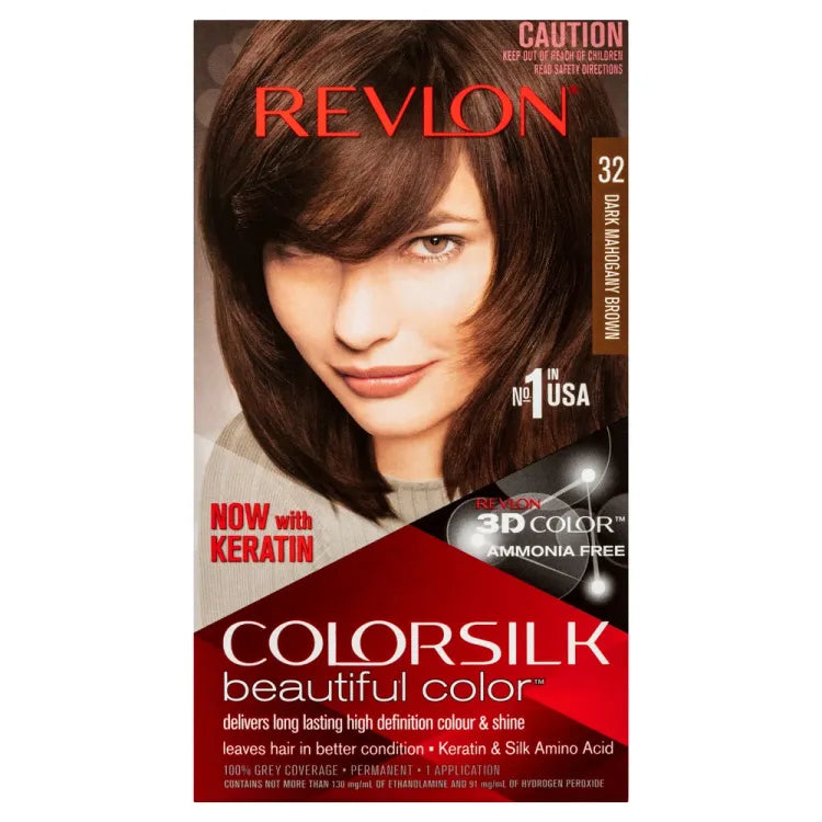 Revlon Colorsilk Hair Color 32 Dark Mahogany Brown Revlon