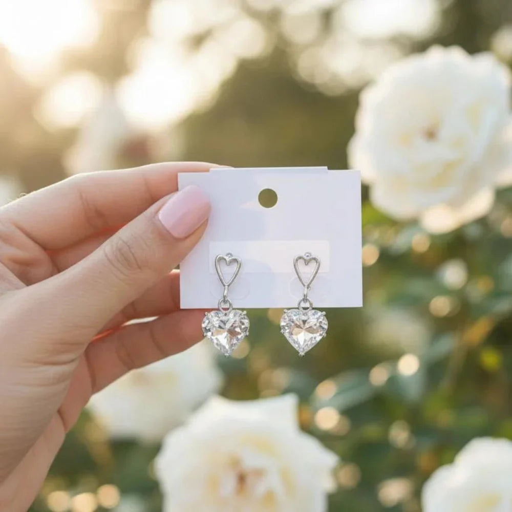 Korean Style Heart Earrings — Cute & Chic Accessory Cosmia
