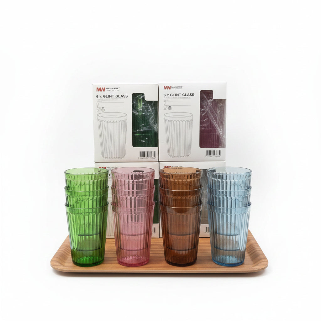 Premium Acrylic Giant Unbreakable Glass Pack of 6 Cosmia.pk