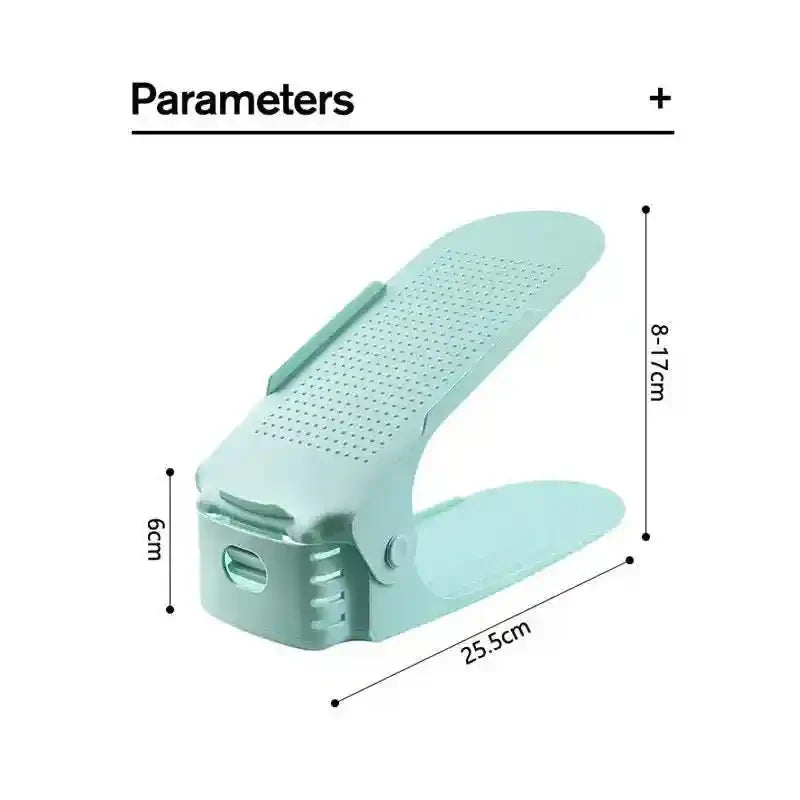 Shoe Organiser Slots - Adjustable Shoe Stacker Holder - Each Cosmia.pk