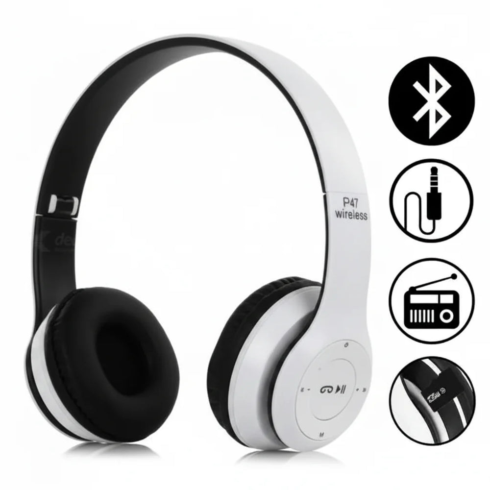 P47 Wireless Bluetooth Foldable Wireless Headphones - Each P47