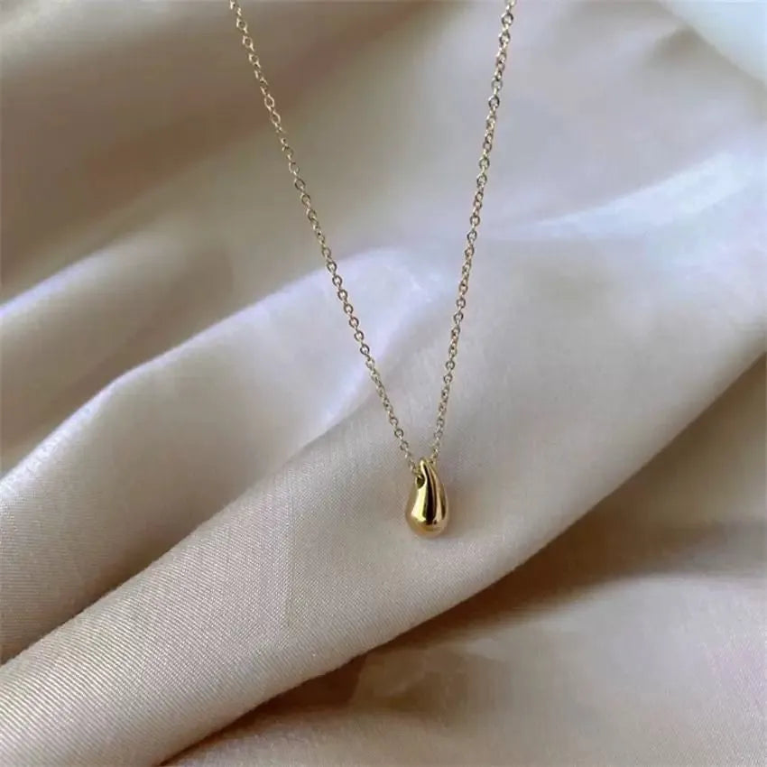 Stainless Steel Rain Drop Chain Locket Cosmia