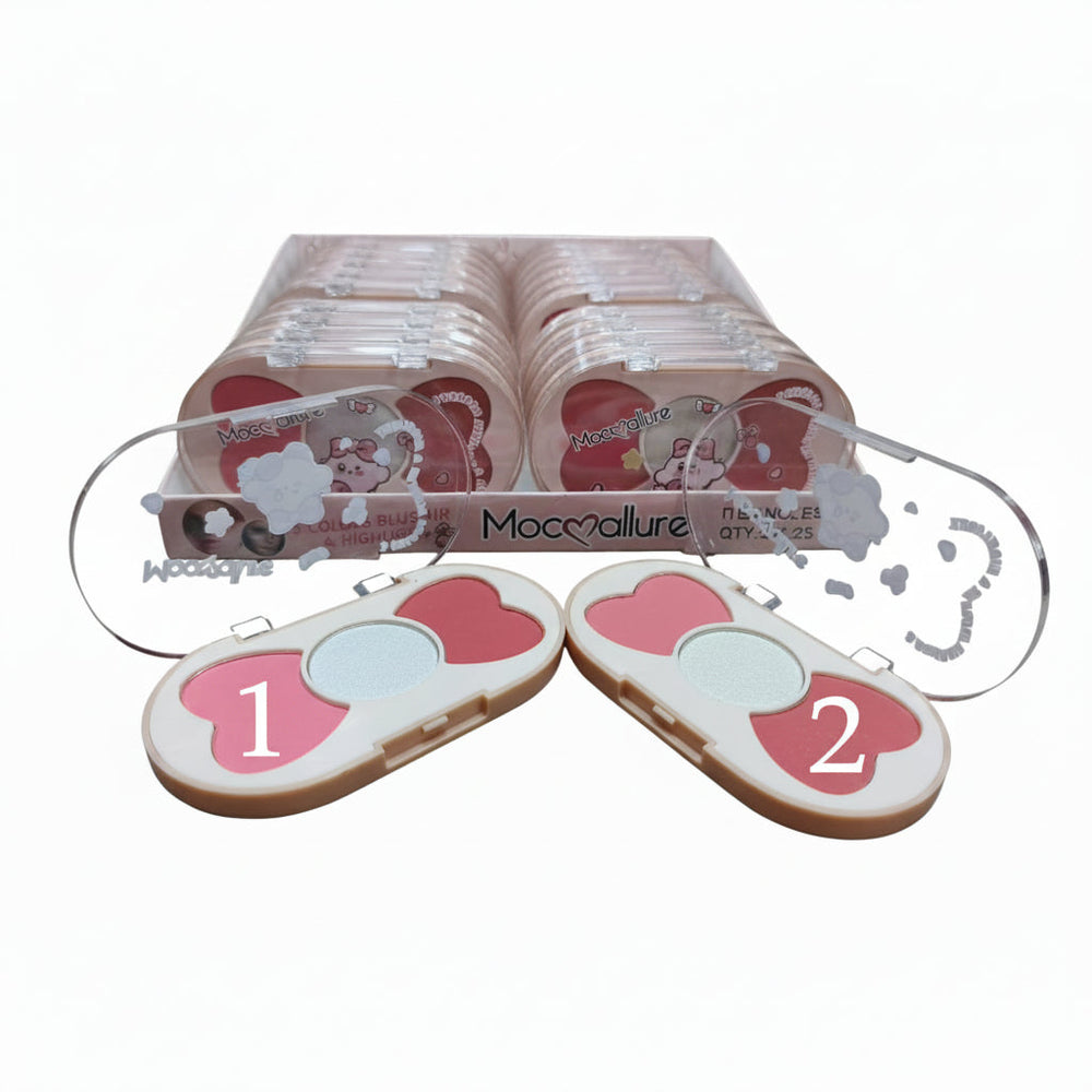 Mocallure 3 Colors Blush & Highlighter Mocallure