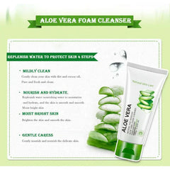 BIOAQUA Soft and Moisturizing Aloe Vera Facial Cleanser - 100g Bioaqua