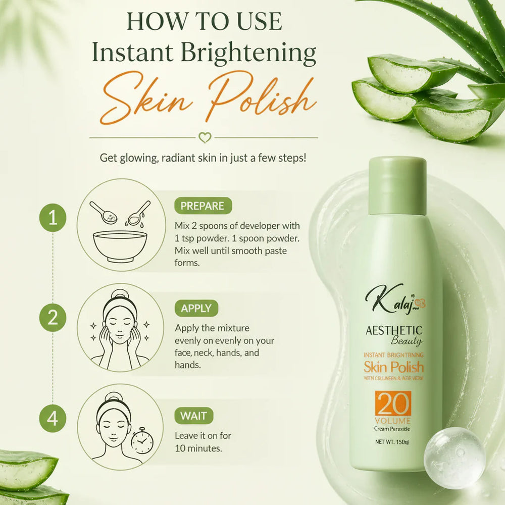 Kalaj Glow in Minutes-Instant Brightening Skin Polish Kalaj