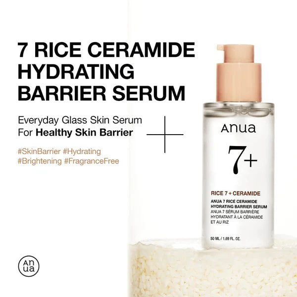 Anua Rice Ceramide 7 Hydrating Barrier Serum - 50ml Anua