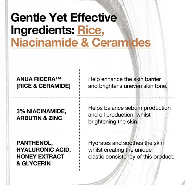 Anua Rice Ceramide 7 Hydrating Barrier Serum - 50ml Anua