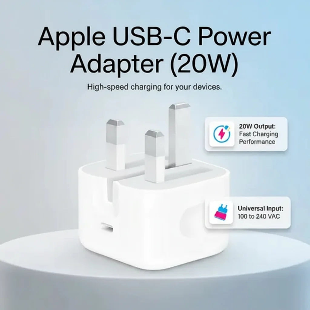 Apple USB-C Power Adapter (20W) Cosmia.pk