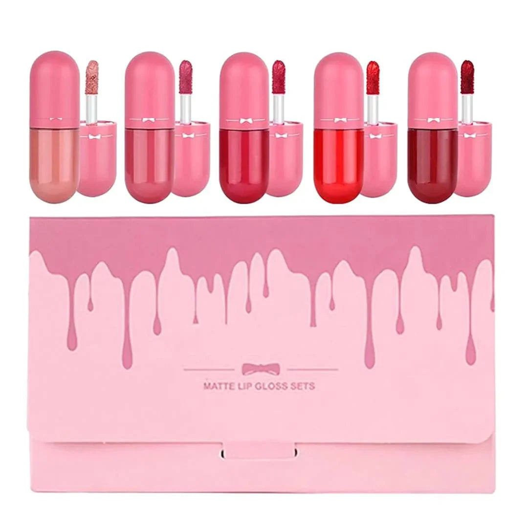 Gegemoon Mini Matte Lip Gloss 5pcs Set Gegemoon