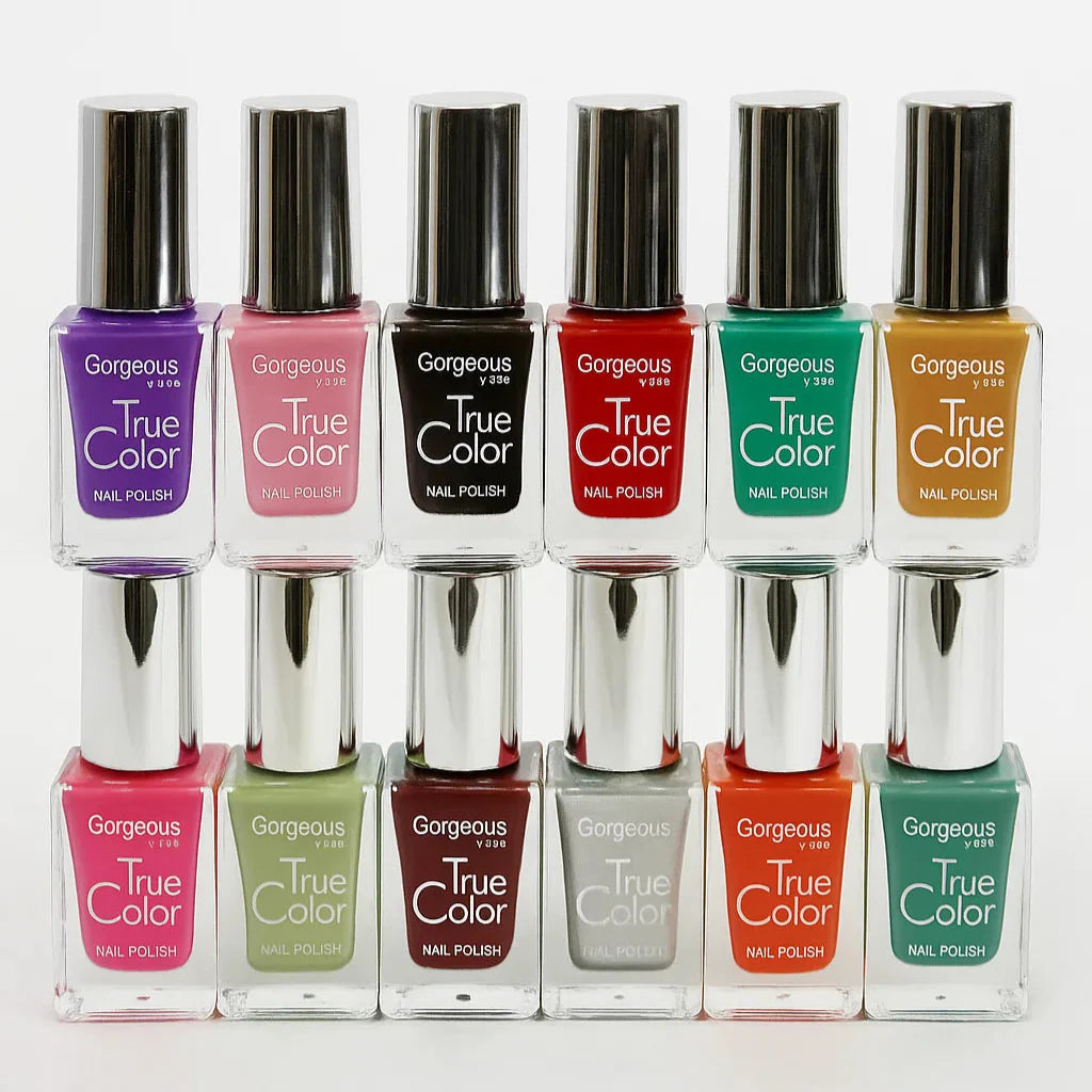 Gorgeous Paris true color permanent nail paint (12 Pcs Set) Gorgeous Paris