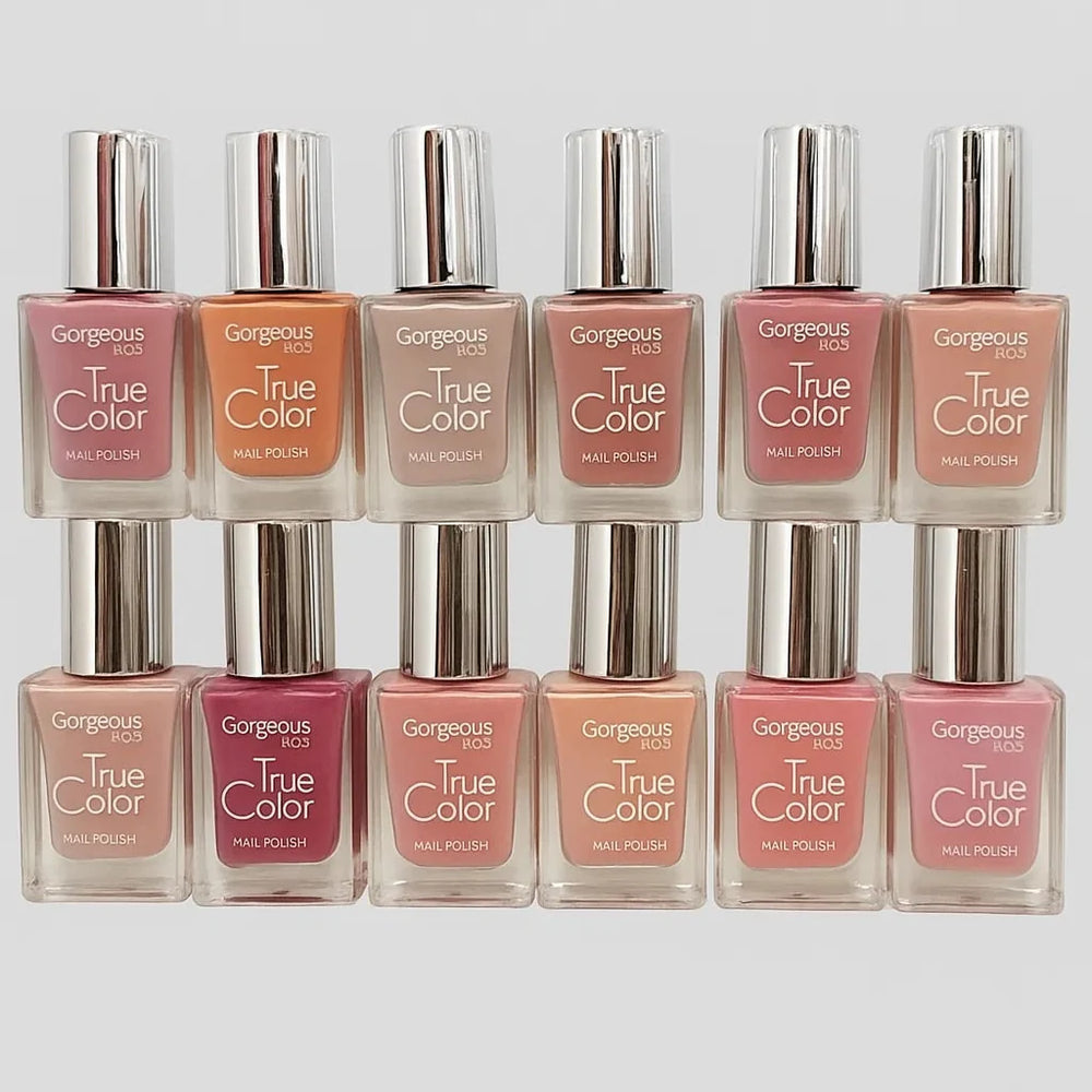 Gorgeous Paris true color permanent nail paint (12 Pcs Set) Gorgeous Paris