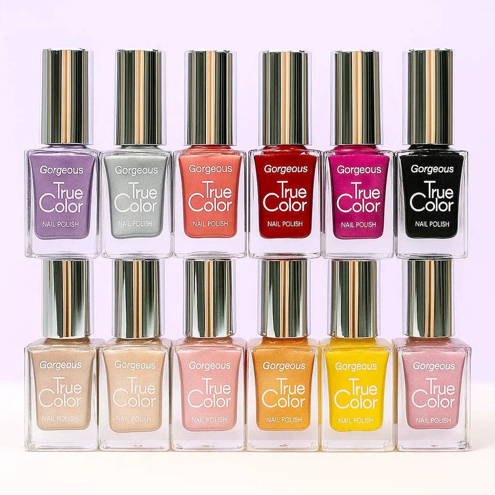 Gorgeous Paris true color permanent nail paint (12 Pcs Set) Gorgeous Paris