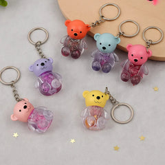 Mocallure Pack of 6 Cute Bear Key Chain Deer Lip Gloss (various colours) Mocallure