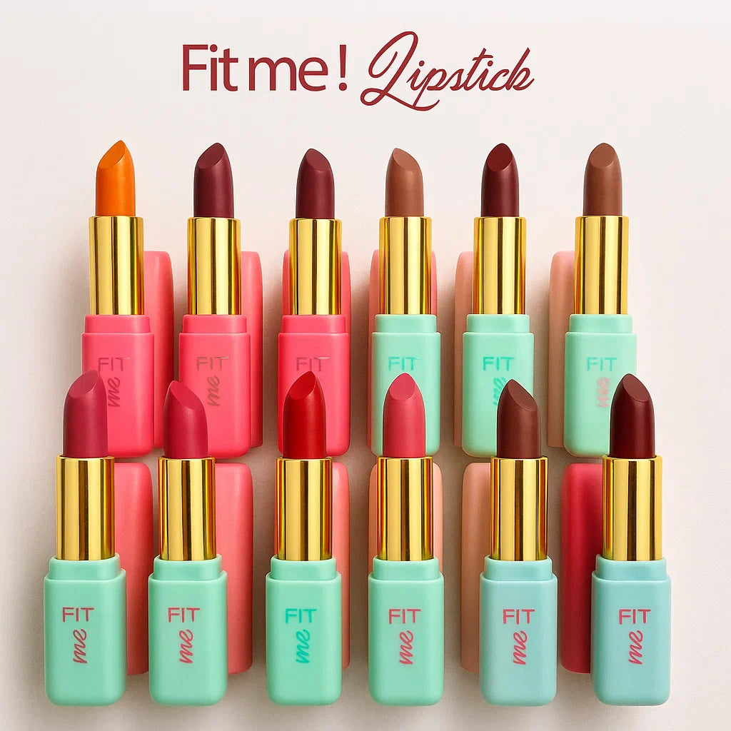12Pcs Fitme Lipstick Color Fashion Maybelline