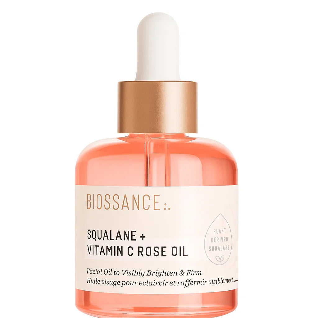 Biossance Squalane + Vitamin C Rose Oil 30ml Made in USA Biossance