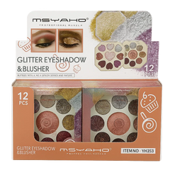 MSYAHO Glitter Eyeshadow & Blusher – 2-in-1 Glow & Glam Combo MSYAHO