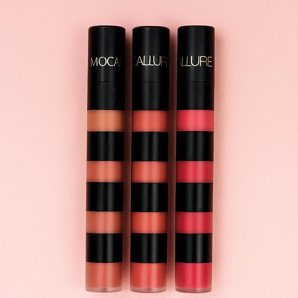 4 In 1 Mocallure Long Lasting Velvet Matte Lip Gloss Mocallure