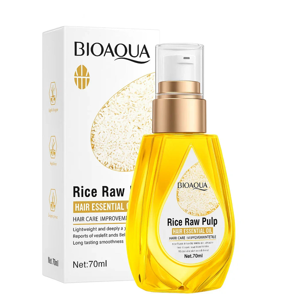 BIOAQUA Rice Raw Pulp Hair Essential Oil - 70ml Bioaqua