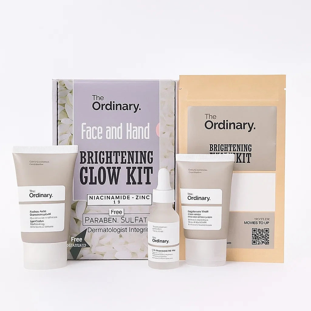 The Ordinary Glowing Kit (Cleanser Serum Organic Mask & Scrub) The Ordinary