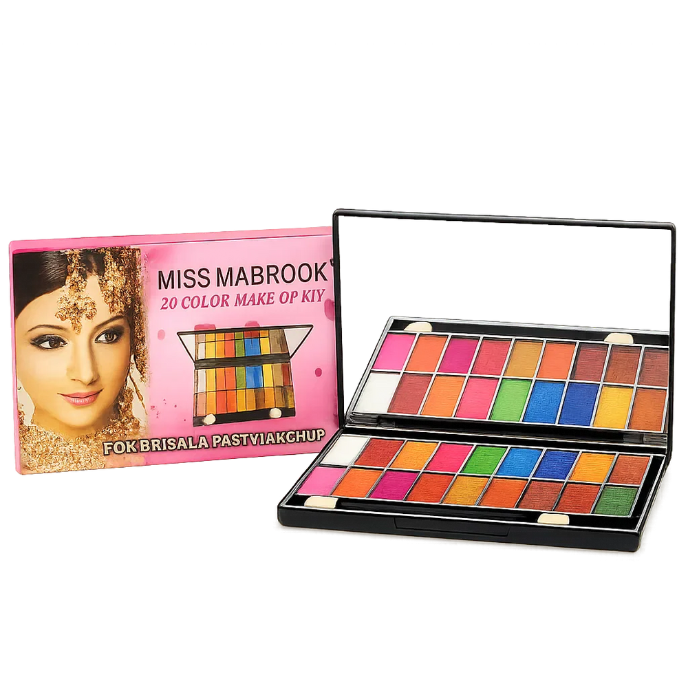 Miss Mababrook 20 Color Glitter Eyeshadow Palette Miss Mabrook