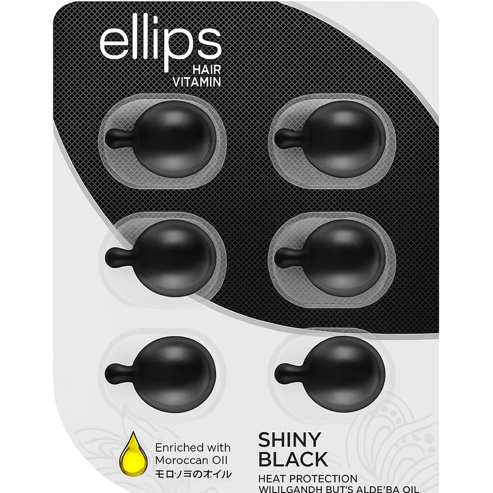Ellips Shiny Black Hair Vitamin Capsules - 6 Pcs Ellips