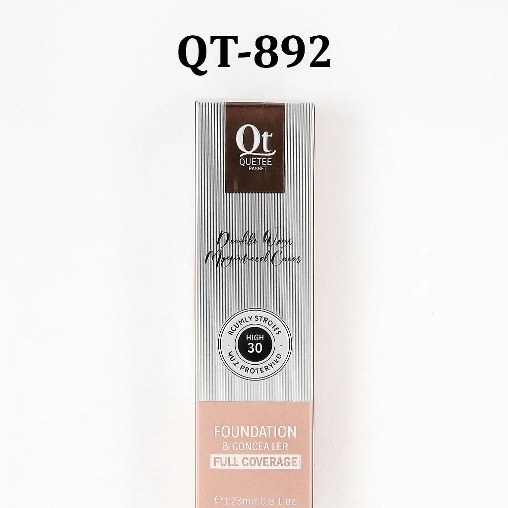 Quetee Beauty Full Coverage Water Proof Foundation Quetee