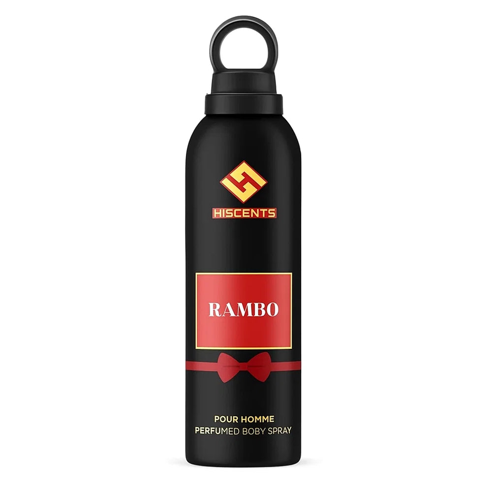 Hiscents Pour Femme Rambo Body Spray – 200ml Hiscents