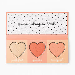 CHEEKY & PEACHY Matte Blush & Highlighter Palette Cheeky And Peachy