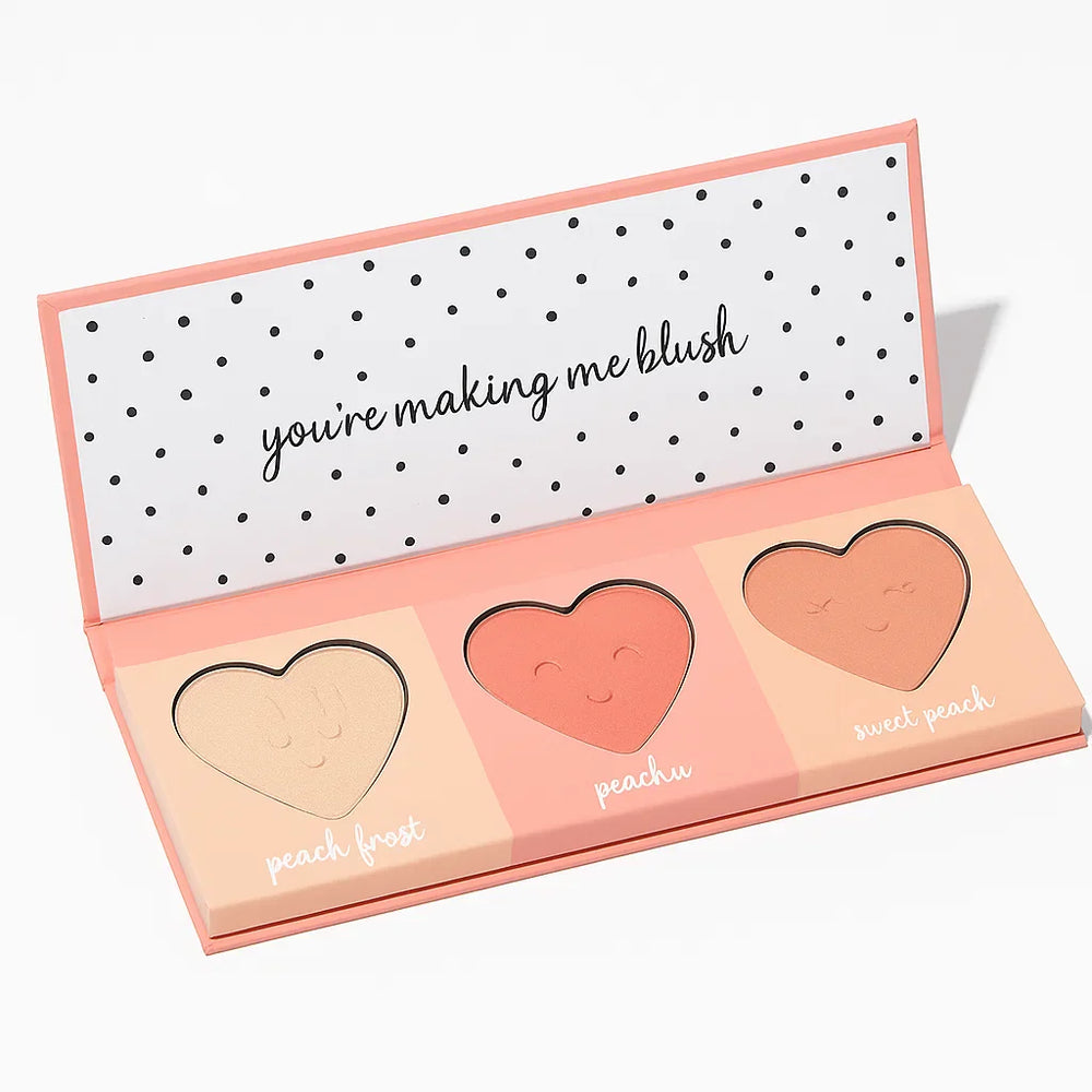 CHEEKY & PEACHY Matte Blush & Highlighter Palette Cheeky And Peachy