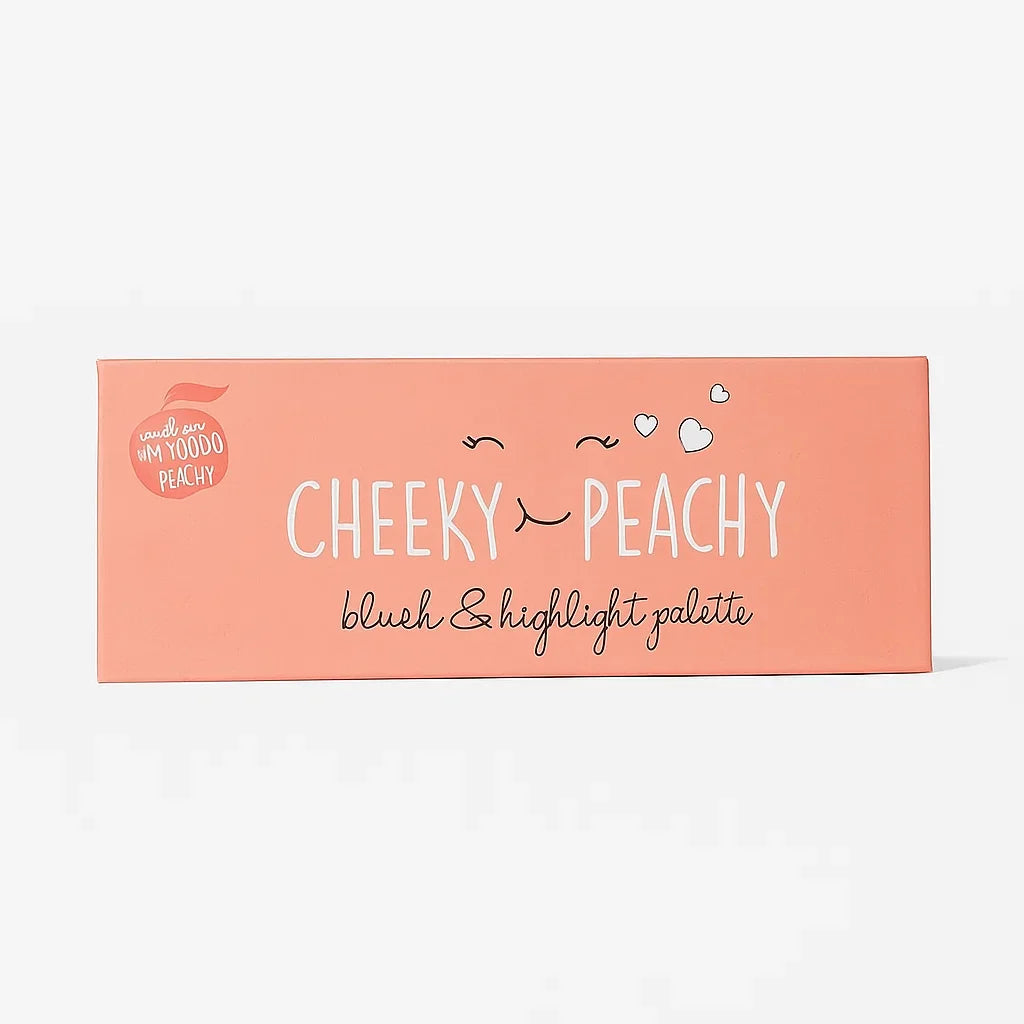 CHEEKY & PEACHY Matte Blush & Highlighter Palette Cheeky And Peachy
