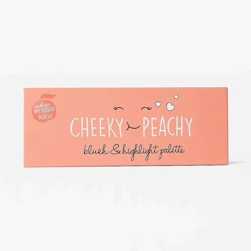 CHEEKY & PEACHY Matte Blush & Highlighter Palette Cheeky And Peachy