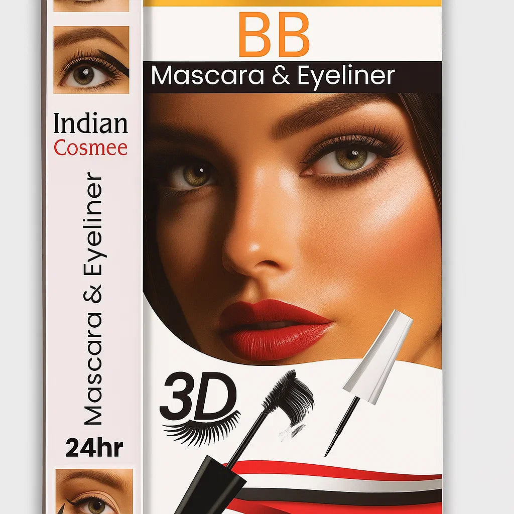 Indian Cosmee 3D 2 in 1 Mascara & Eyeliner Indian Cosmee