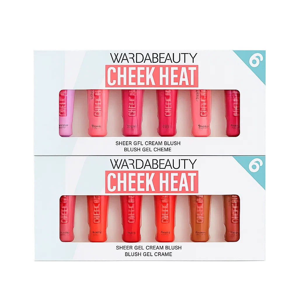 Original Warda Beauty Cheek Heat Liquid Blush-On - 6/Pcs Set Warda Beauty