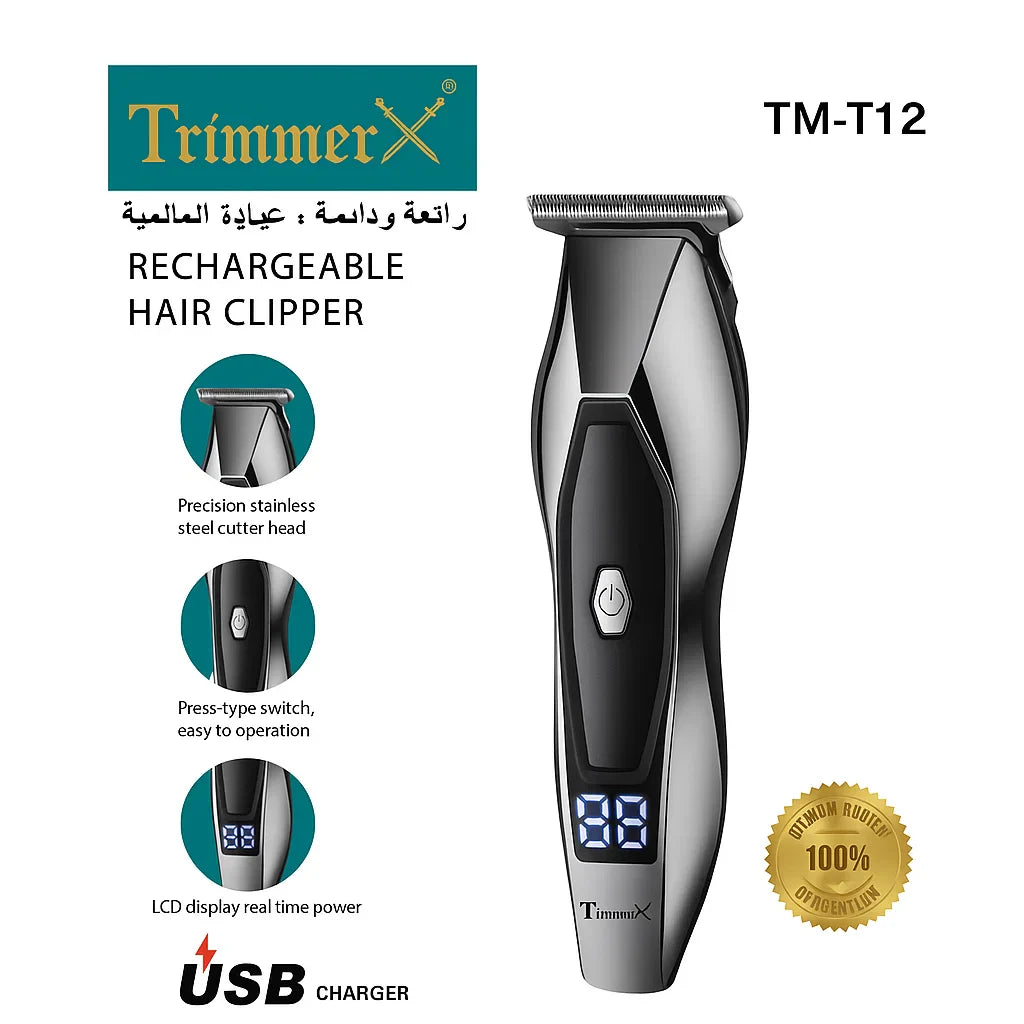Trimmer X TM‑T12 Professional Hair Clipper Trimmer X