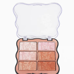 Msyaho Baked Powder 6‑in‑1 Highlighter Palette MSYAHO
