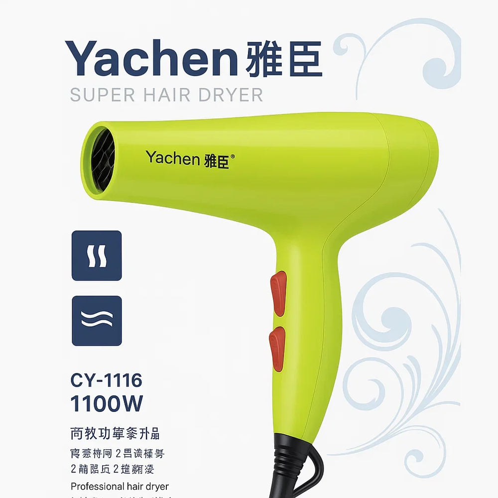 Yachen Super Hair Dryer CY‑1116 1100W Yachen