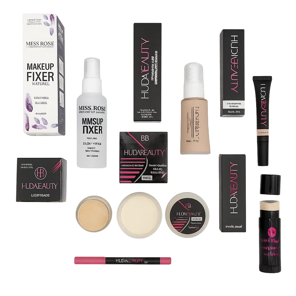 Huda Beauty Makeup Deal + Miss Rose Fixer Huda Beauty