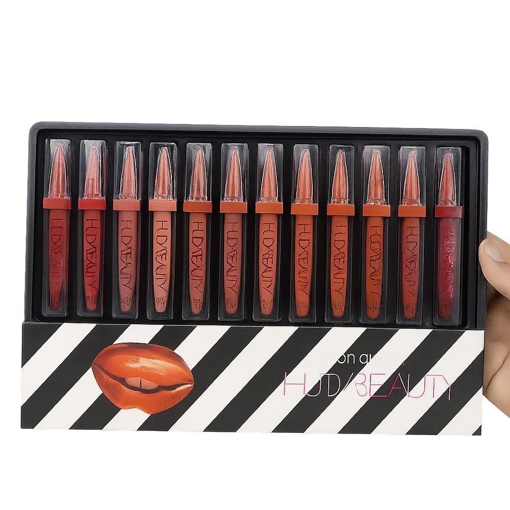 Huda Beauty Matte Liquid Lip Gloss - 12 Pack Cosmia