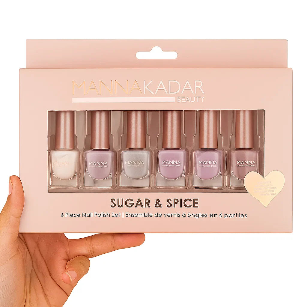 MannaKadar 6pc Nail Polish Set – Stunning, Long-Lasting Colors MannaKadar
