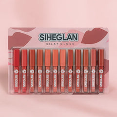 SIHEGLAN Nude Lip Gloss - 12 Pcs Set Siheglan
