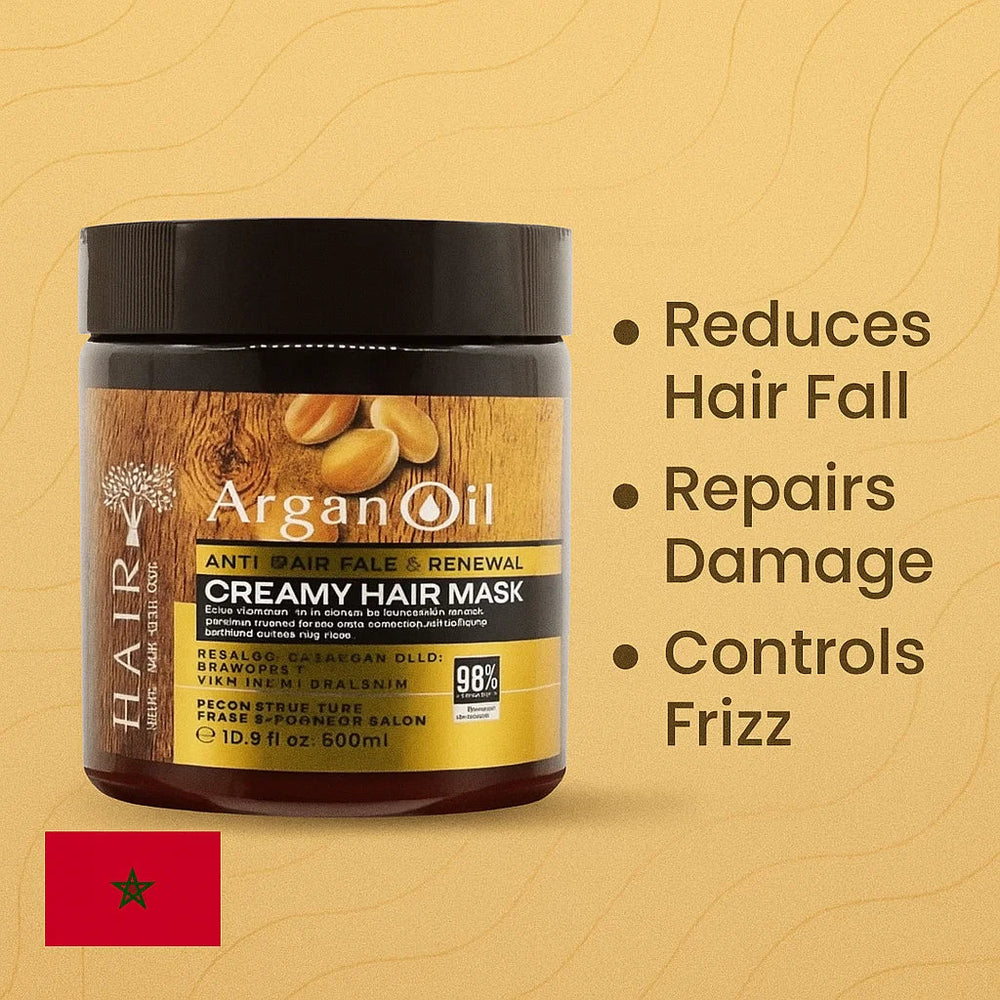 Argan Oil Creamy Keratin Hair Mask - 500ml Argan Oil