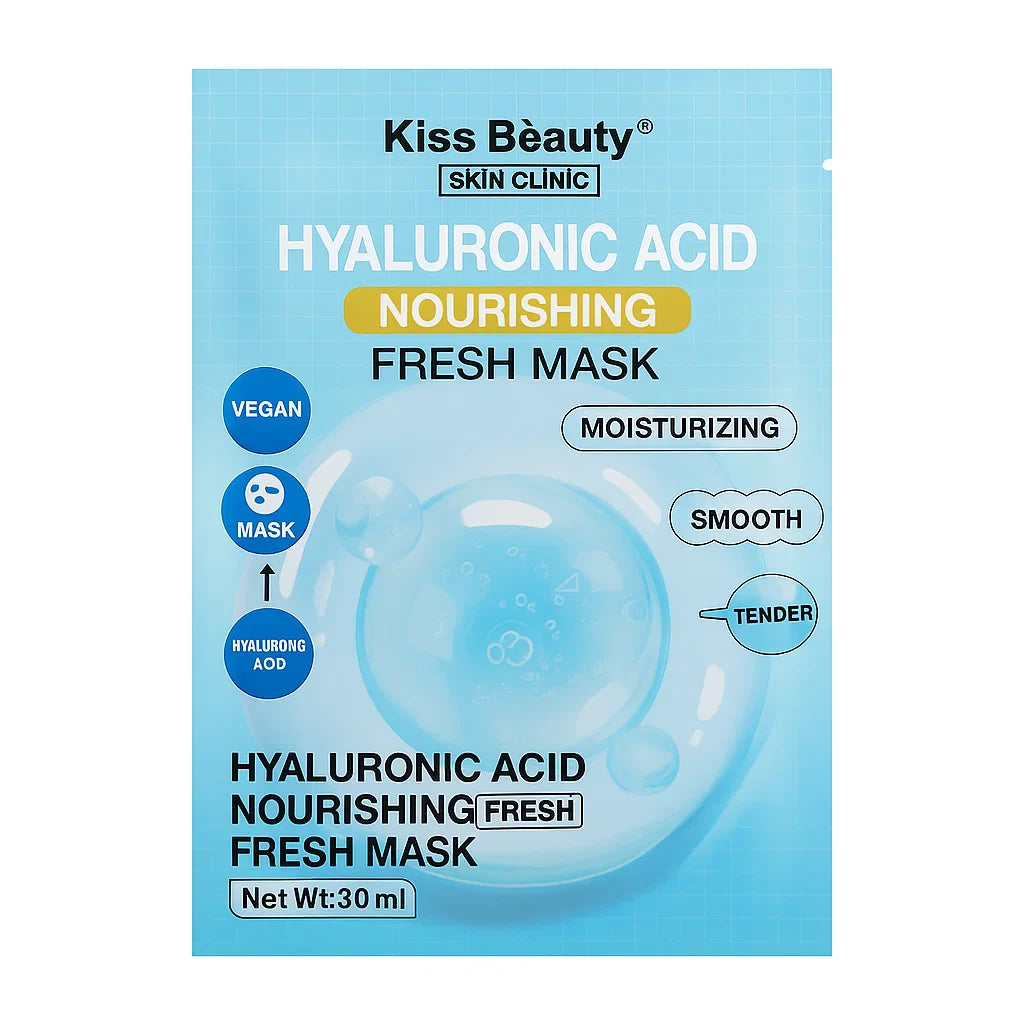 Kiss Beauty Hyaluronic Acid Face Sheet Mask Kiss Beauty