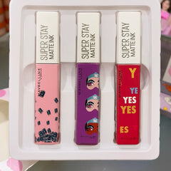 Maybelline Super Stay Matte Ink Lip Gloss – Pack of 3 Maybelline