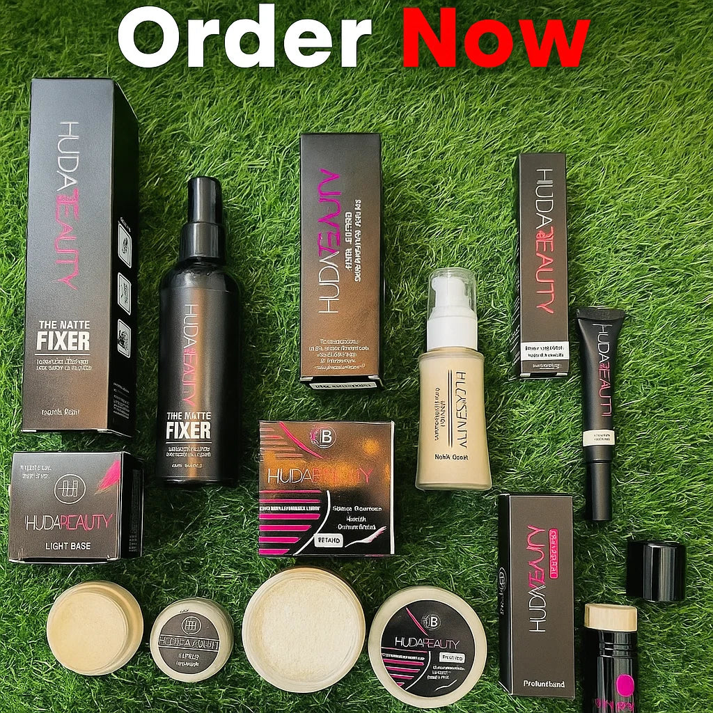 Huda Beauty Makeup Deal – 6 Pcs + 5in1 Lipstick Gift Huda Beauty