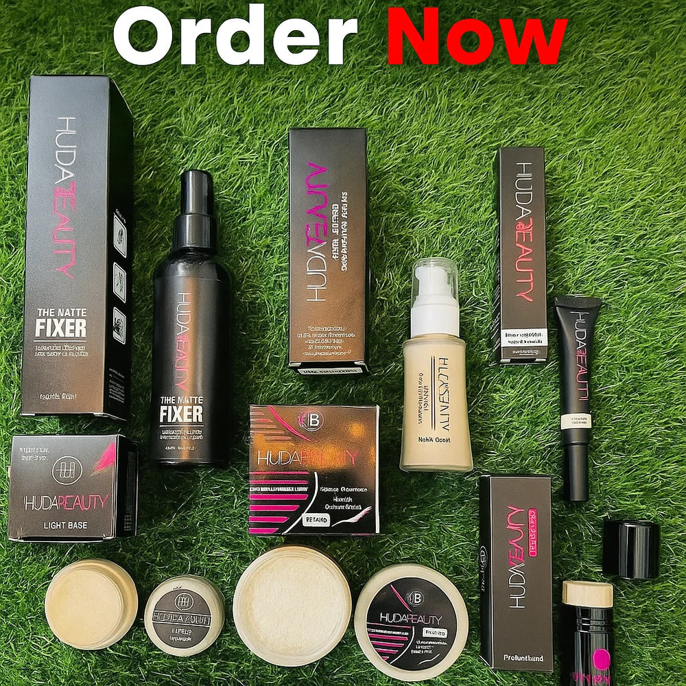 Huda Beauty Makeup Deal – 6 Pcs + 5in1 Lipstick Gift Huda Beauty