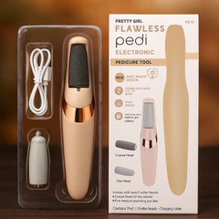 Pretty Girl Pedi Electronic Pedicure Tool – Rechargeable Foot File Pretty Girl
