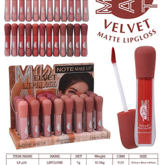 NOTE Makeup Mat-Velvet Matte Lipgloss – Bold Color, Velvet Touch Note
