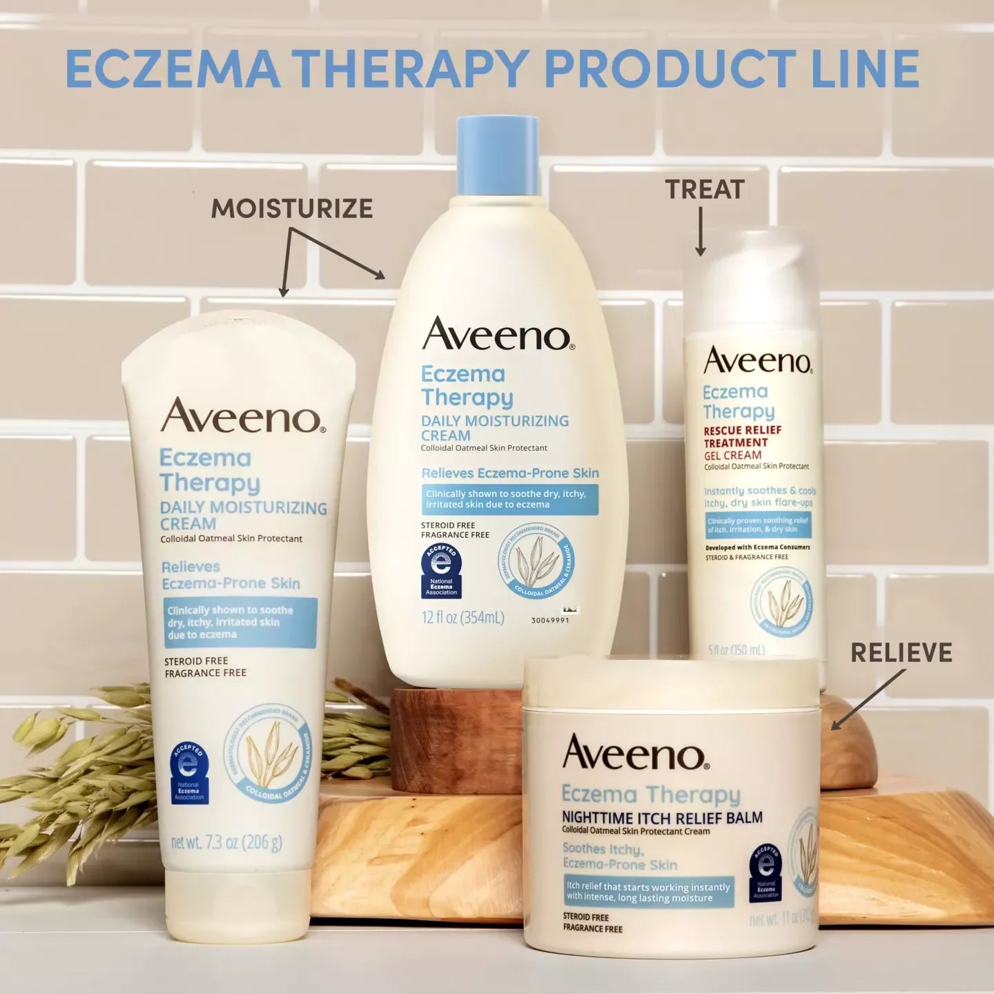 Aveeno Eczema Therapy Daily Moisturizing Cream For Eczema-Prone & Aveeno