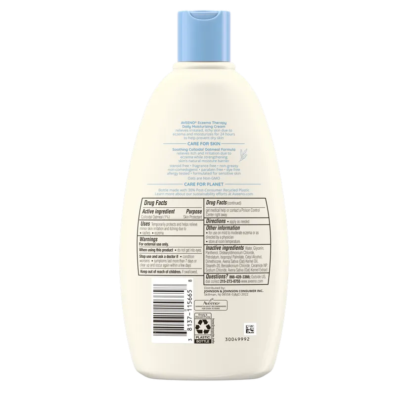 Aveeno Eczema Therapy Daily Moisturizing Cream For Eczema-Prone & Aveeno