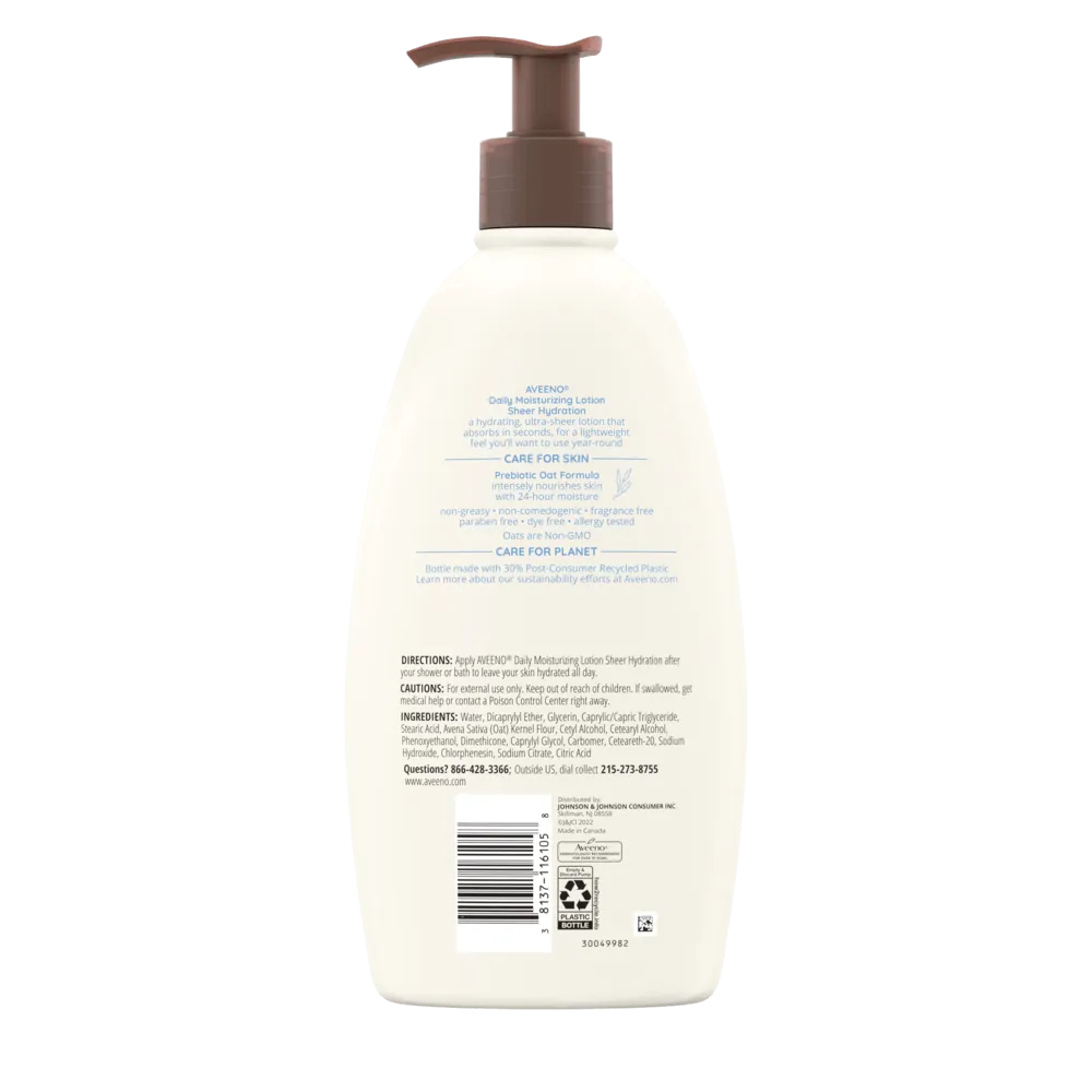 Aveeno Daily Moisturizing Sheer Hydration Lotion – For Dry Skin Aveeno